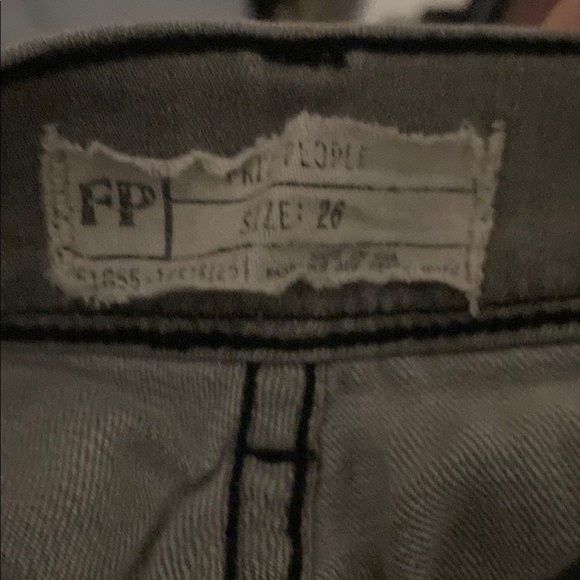 Free People Skinny Ankle Jeans Gray Wash Women’s Size 26 Denim - Picture 5 of 5